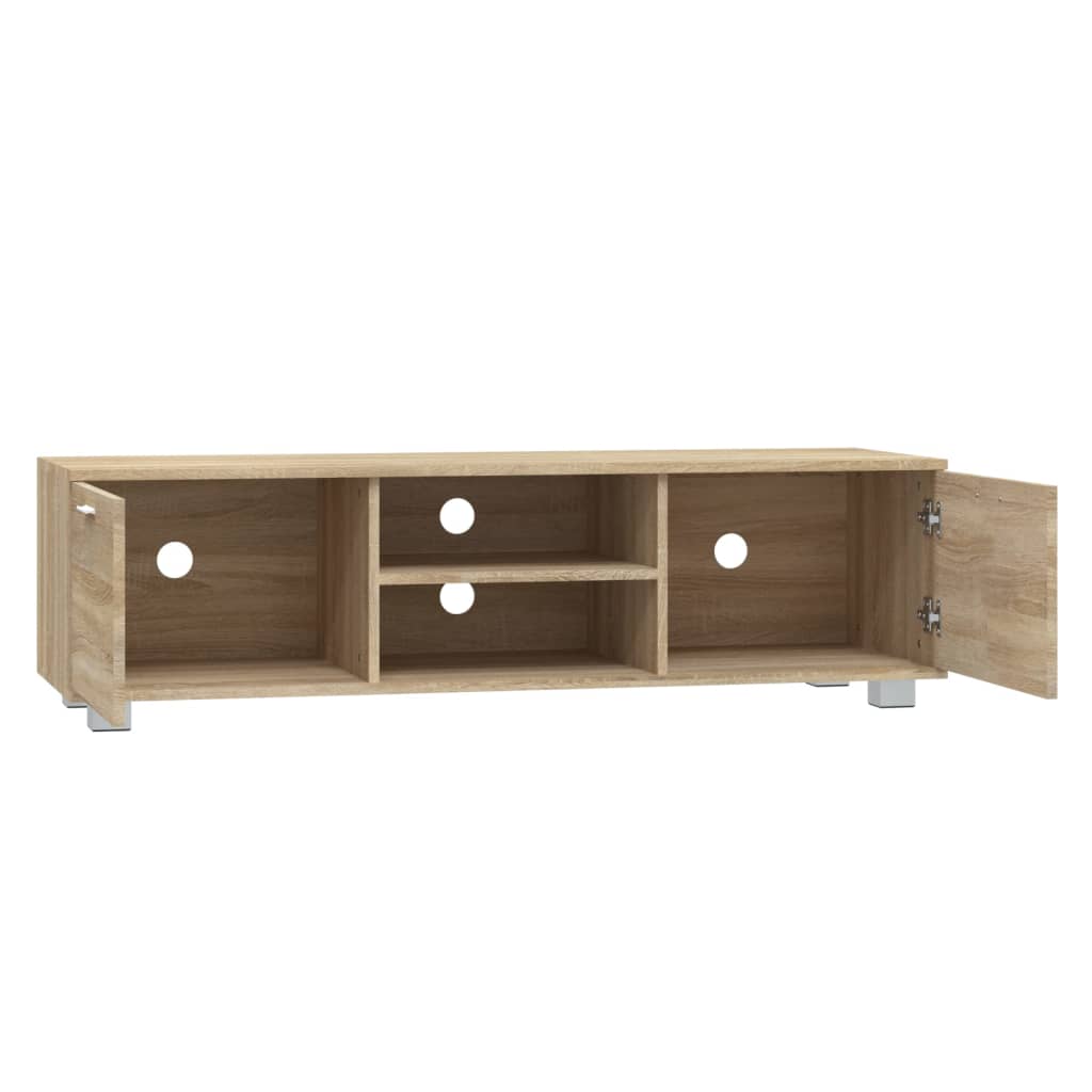 Meuble TV en chêne Sonoma 140x40,5x35 cm, matériau à base de bois