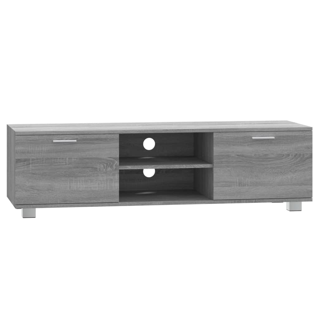 TV cabinet gray Sonoma 140x40.5x35 cm wood-based material