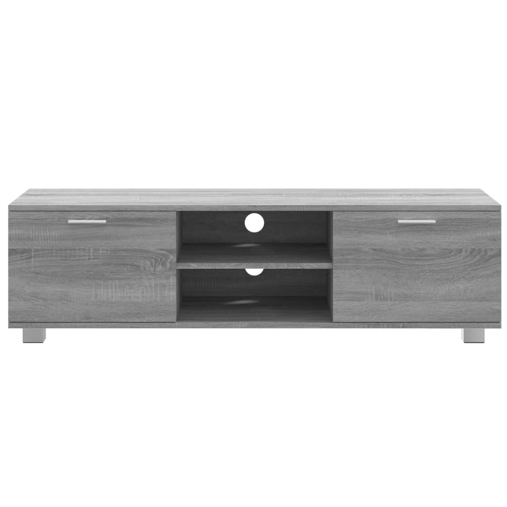TV cabinet gray Sonoma 140x40.5x35 cm wood-based material