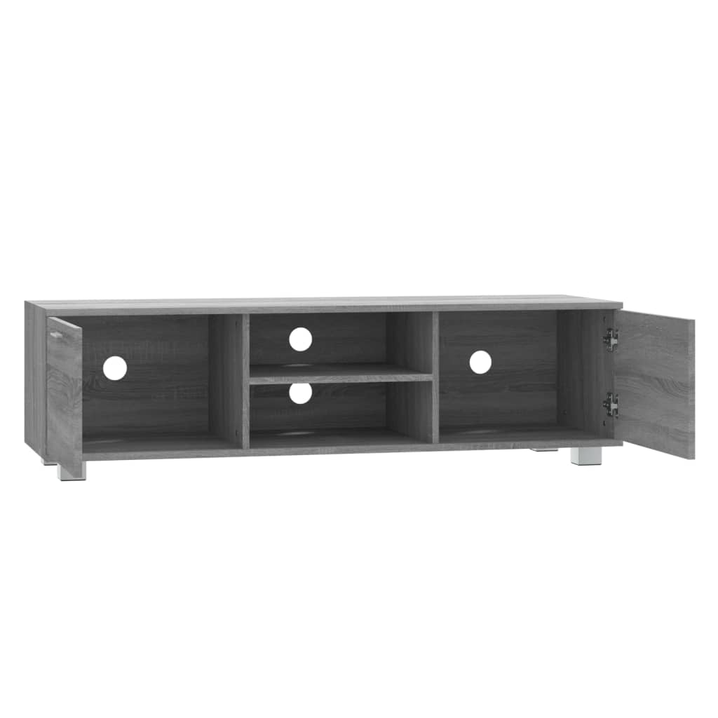 TV cabinet gray Sonoma 140x40.5x35 cm wood-based material