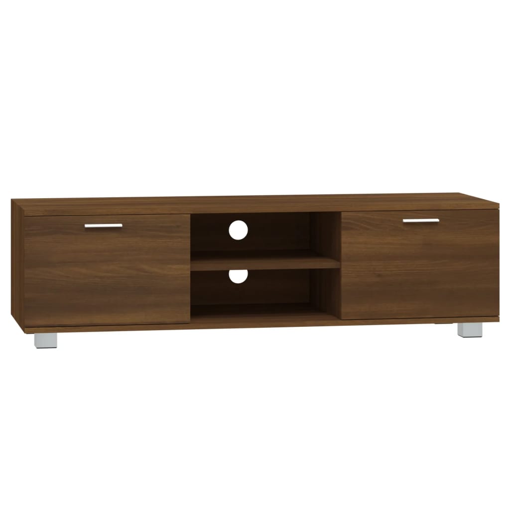 TV-Schrank Braun Eichen-Optik 140x40,5x35 cm Holzwerkstoff