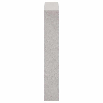 Schuhschrank mit Spiegel 3 Fächer Betongrau 63x17x102,5 cm