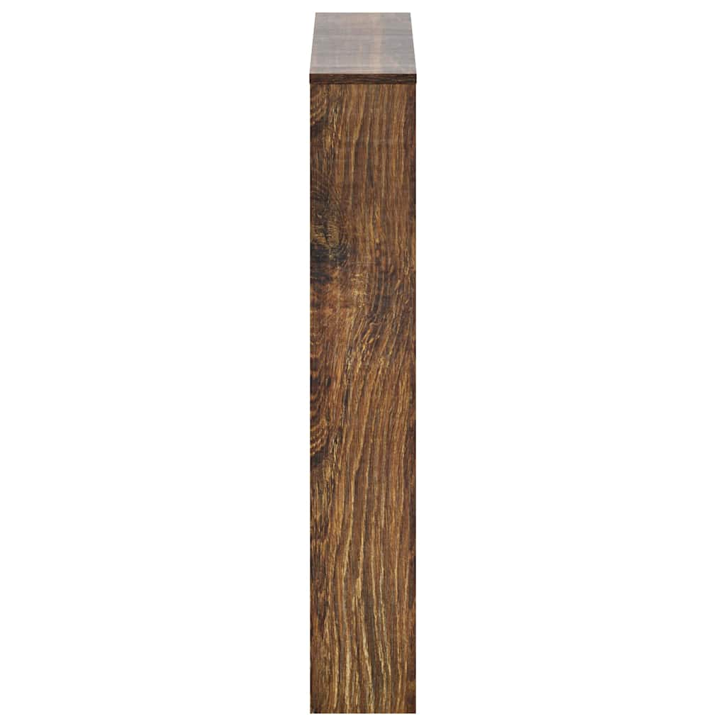 Schuhschrank mit Spiegel 3 Fächer Räuchereiche 63x17x102,5 cm