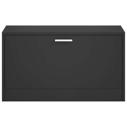 Schuhbank Schwarz 80 x 24 x 45 cm Holzwerkstoff