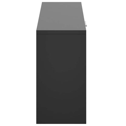 Schuhbank Schwarz 80 x 24 x 45 cm Holzwerkstoff