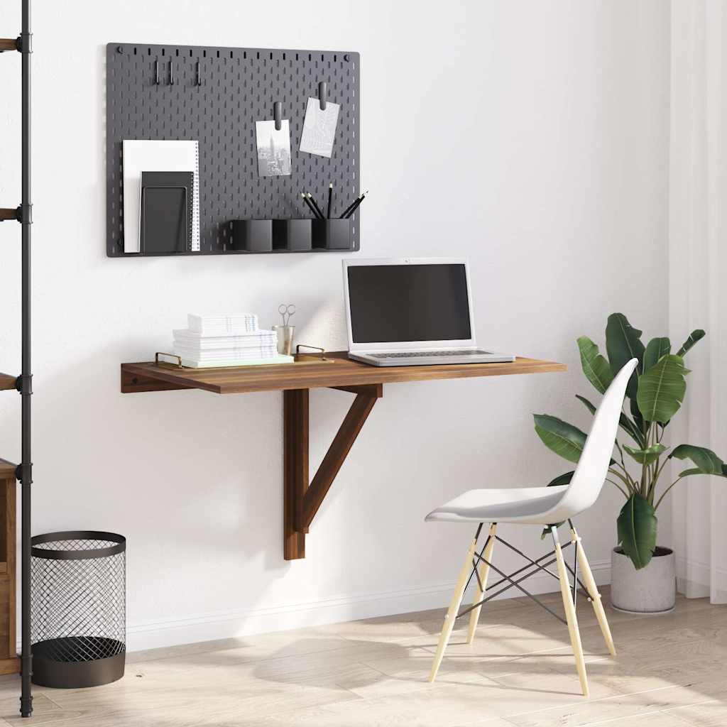 Wand-Klapptisch Braun Eichen-Optik 100x60x56 cm Holzwerkstoff