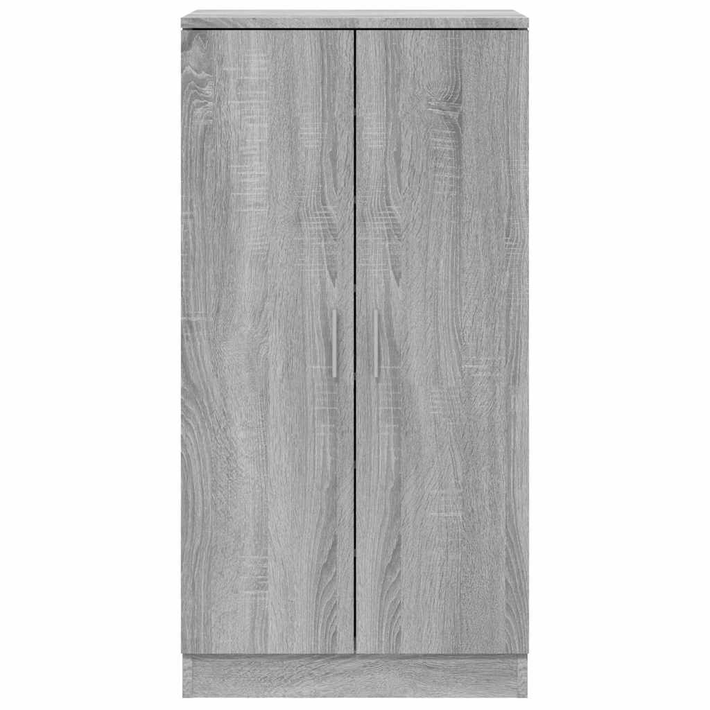 Schuhschrank Grau Sonoma 55x35x108 cm Holzwerkstoff