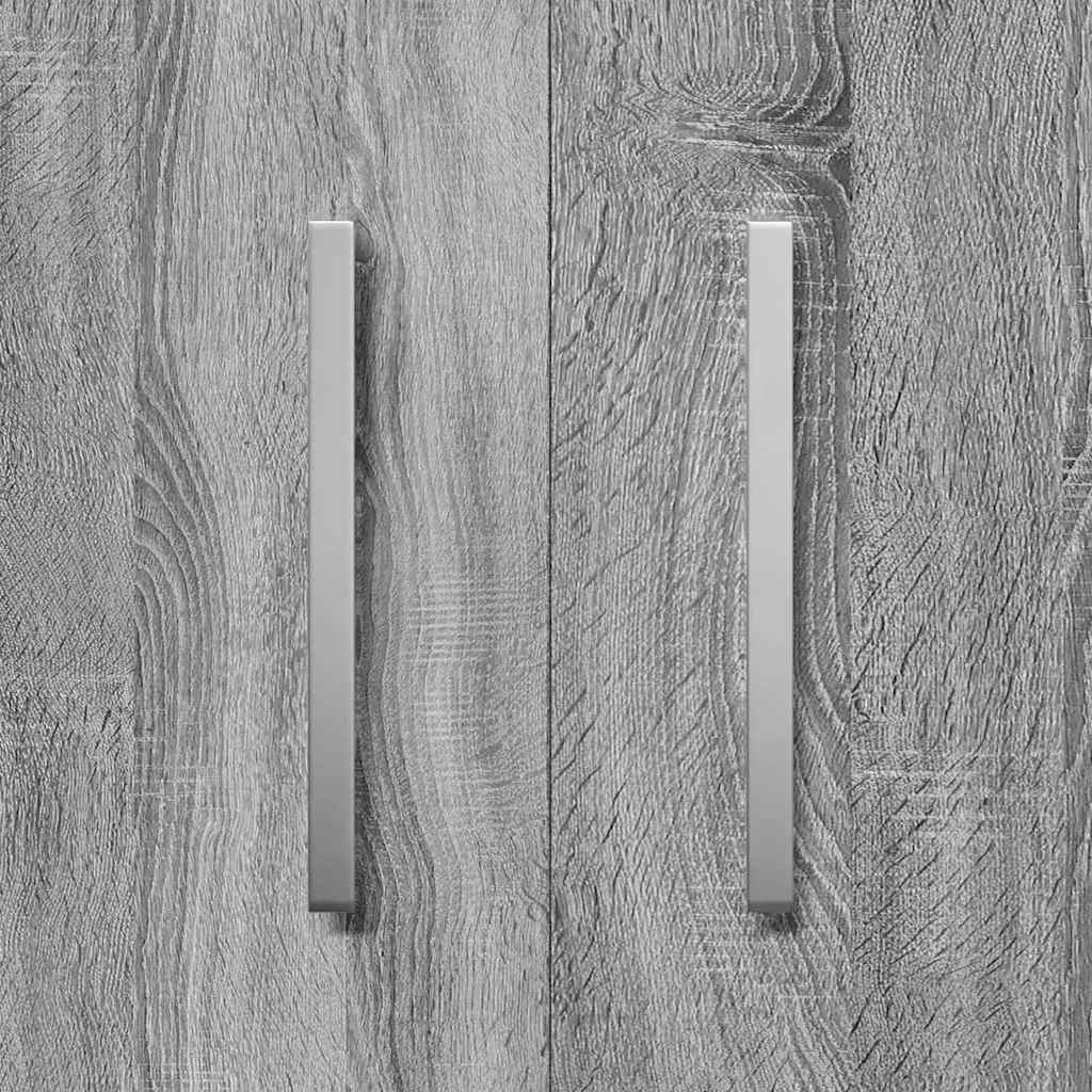 Schuhschrank Grau Sonoma 55x35x108 cm Holzwerkstoff