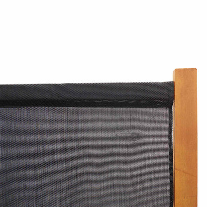 5-tlg. Raumteiler Schwarz 350x180 cm