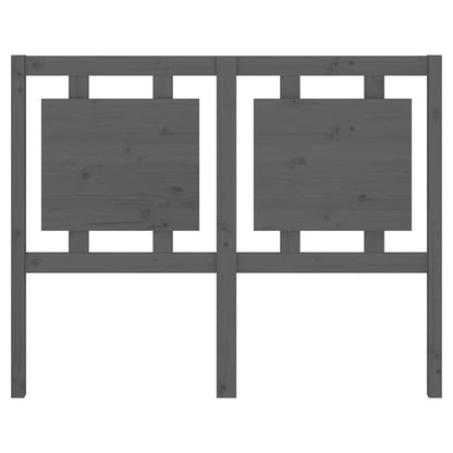Kopfteil Grau 125,5x4x100 cm Massivholz Kiefer
