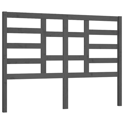 Bett-Kopfteil Grau 106x4x104 cm Massivholz Kiefer
