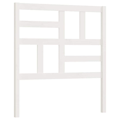 Bett-Kopfteil Weiß 81x4x104 cm Massivholz Kiefer