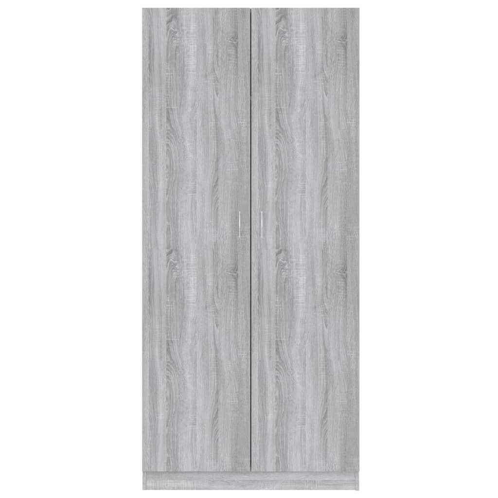 Armoire Sonoma grise 90x52x200 cm en bois