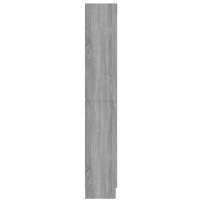 Vitrinenschrank Grau Sonoma 82,5x30,5x185 cm Holzwerkstoff