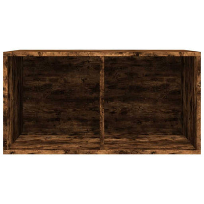 Schallplatten-Box Räuchereiche 71x34x36 cm Holzwerkstoff