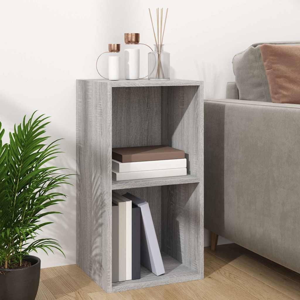 Schallplatten-Box Grau Sonoma 71x34x36cm Holzwerkstoff