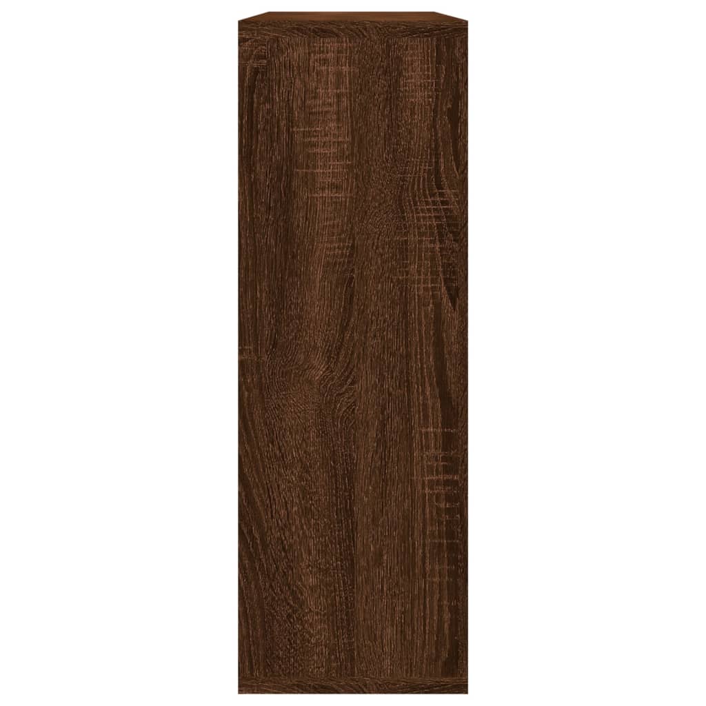 Wall shelf brown oak look 104x20x58.5 cm wood material