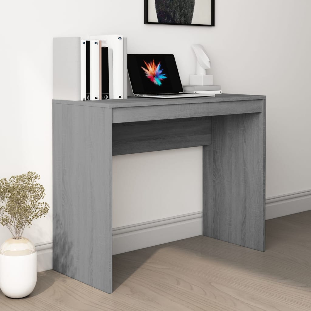 Bureau Sonoma gris 90x40x72 cm matériau bois