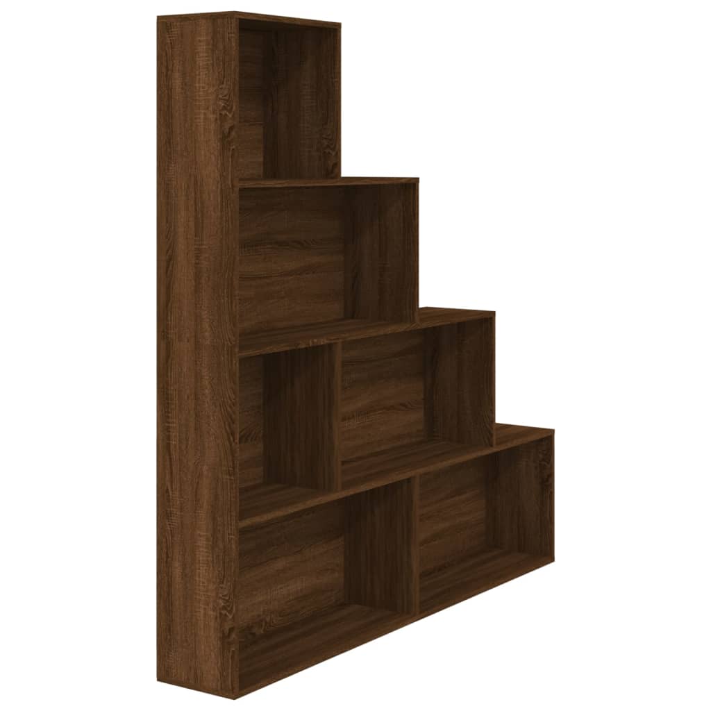 Bookshelf Brown Oak Look 155x24x160 cm