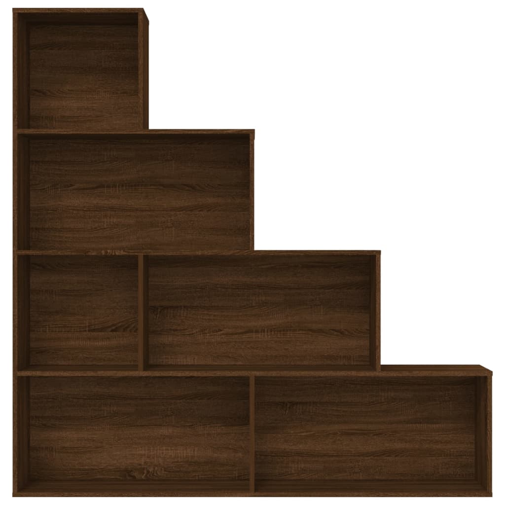 Bookshelf Brown Oak Look 155x24x160 cm