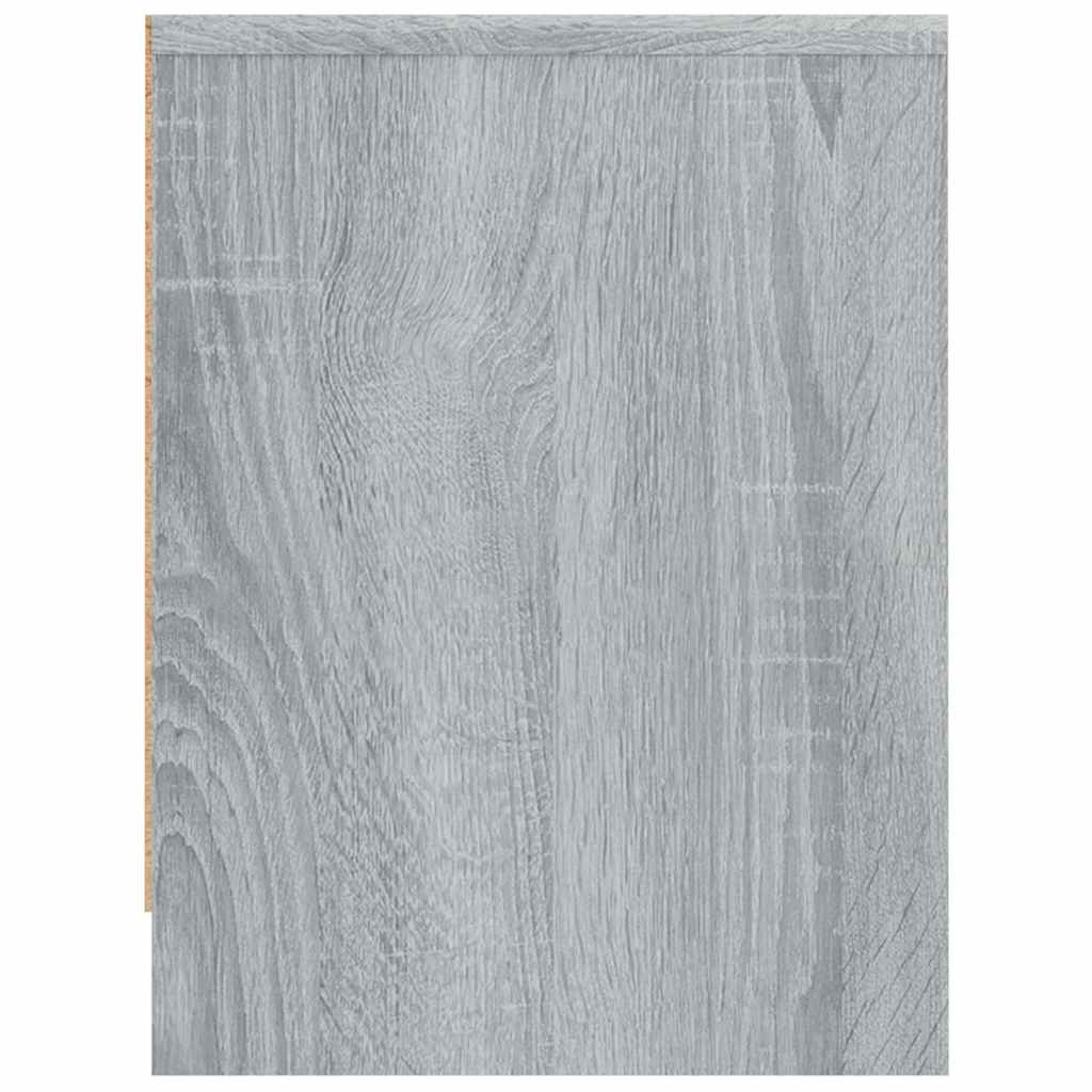 Nachttische 2 Stk. Grau Sonoma 40x30x40 cm Holzwerkstoff
