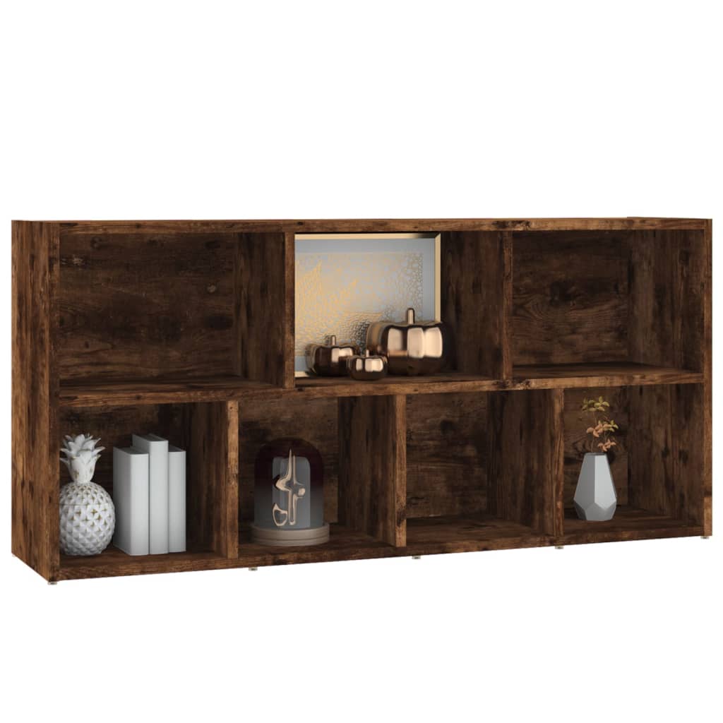 Bookshelf Smoked Oak 50x25x106 cm