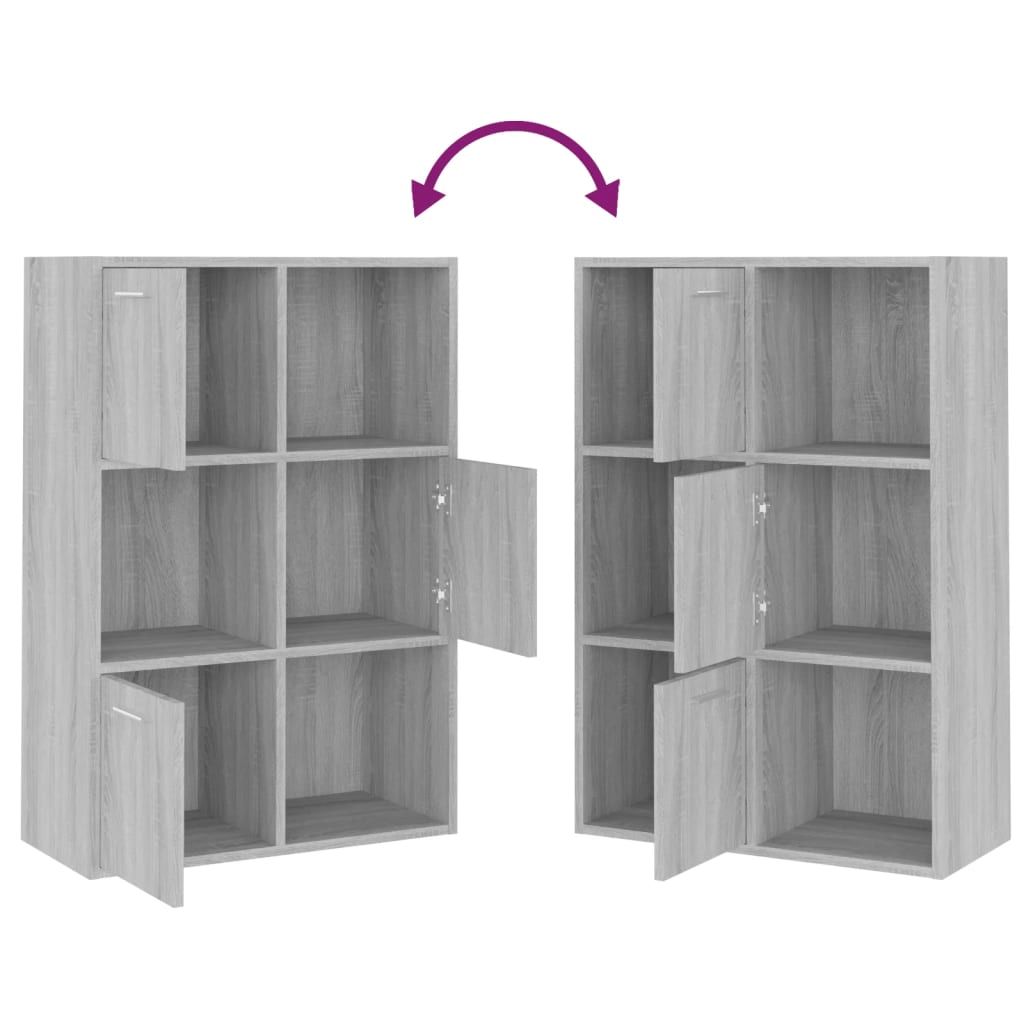 Storage cabinet Gray Sonoma 60x29.5x90 cm