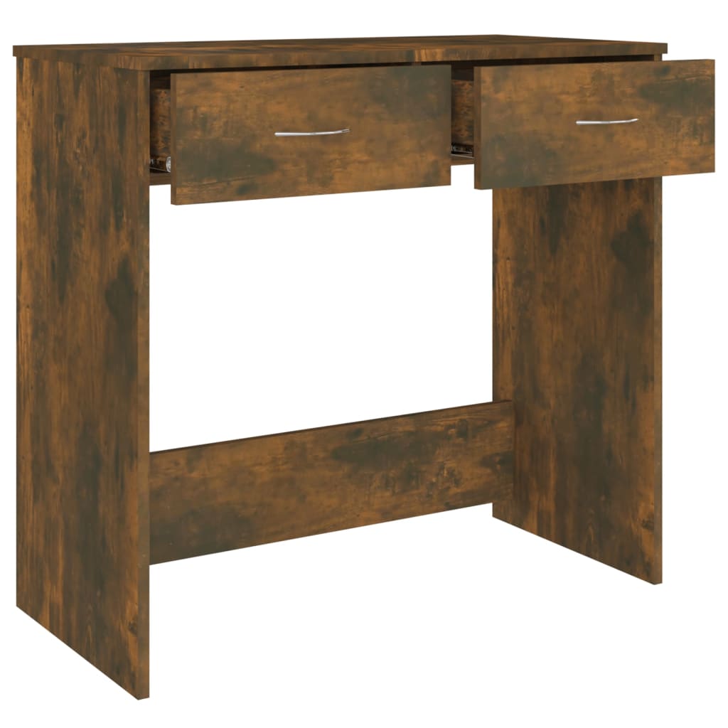 Bureau chêne fumé 80x40x75 cm matière bois