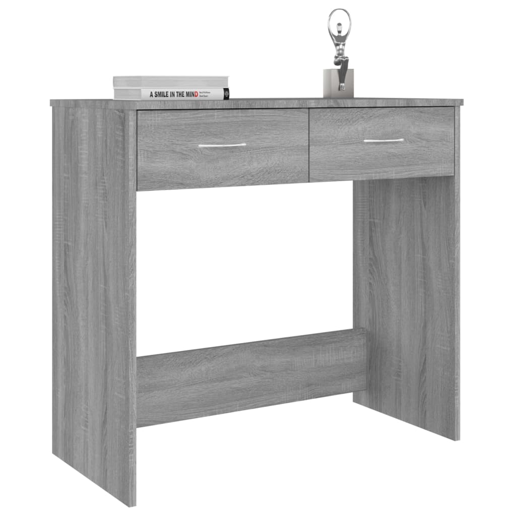 Bureau Sonoma gris 80x40x75 cm matériau bois