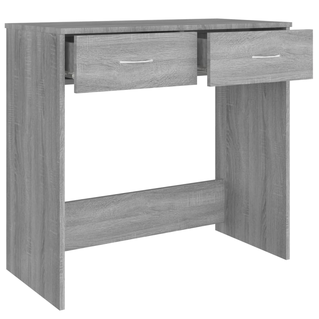 Bureau Sonoma gris 80x40x75 cm matériau bois