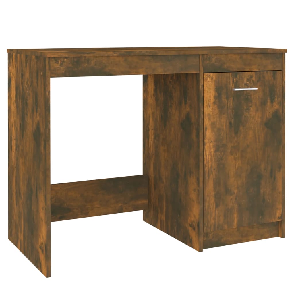 Bureau chêne fumé 100x50x76 cm matière bois