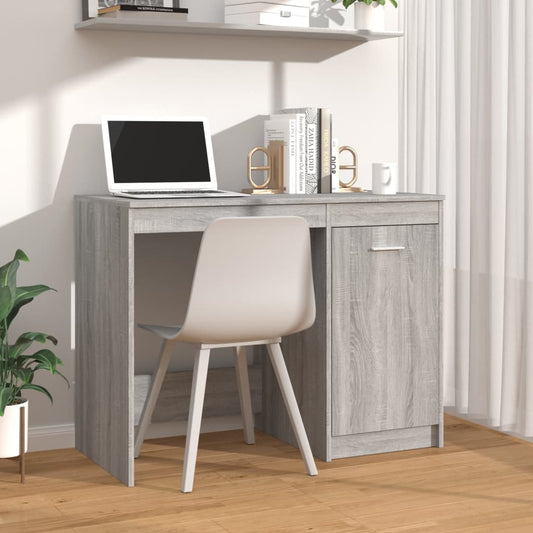 Bureau Sonoma gris 100x50x76 cm matériau bois