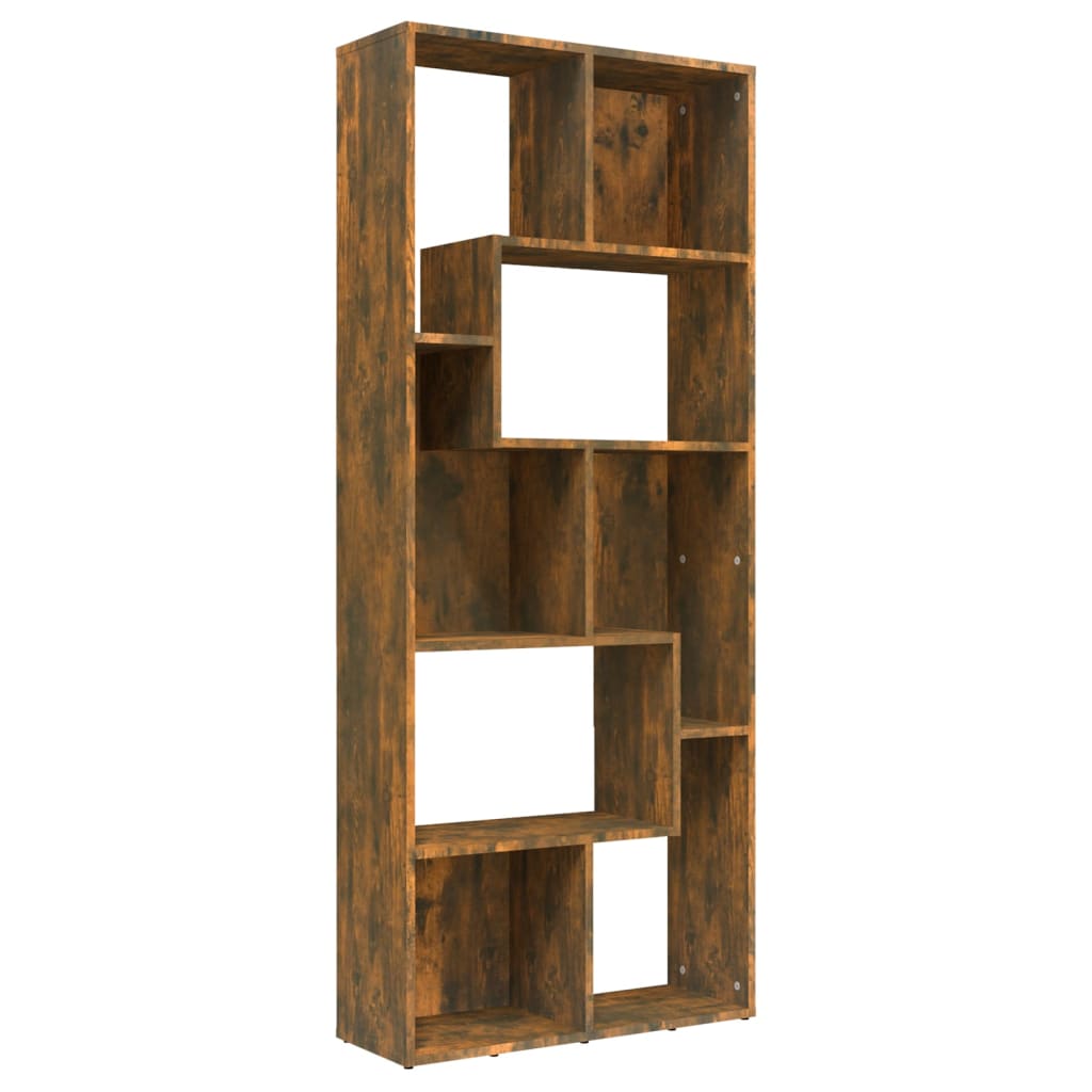 Bookshelf Smoked Oak 67x24x161 cm Wood Material