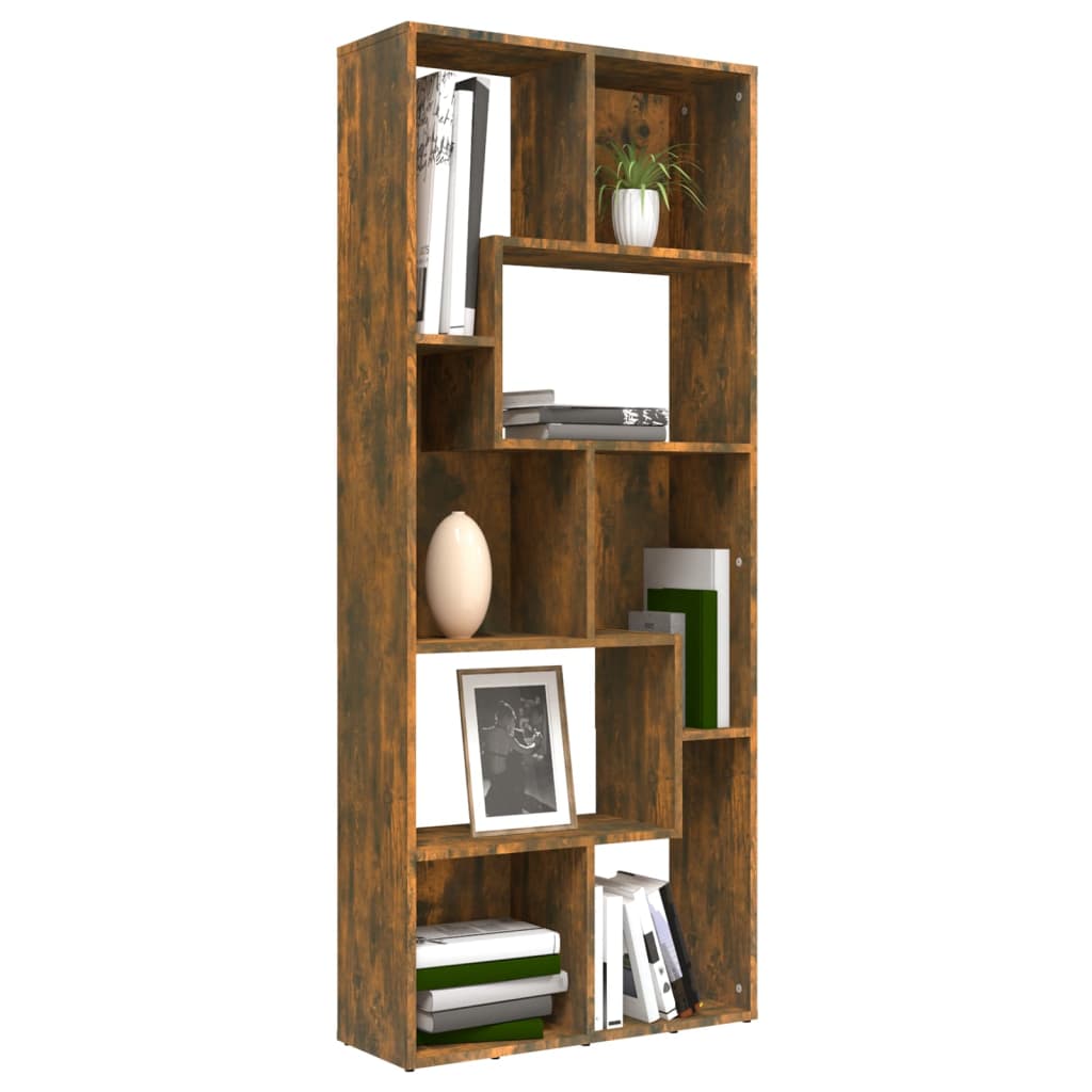 Bookshelf Smoked Oak 67x24x161 cm Wood Material