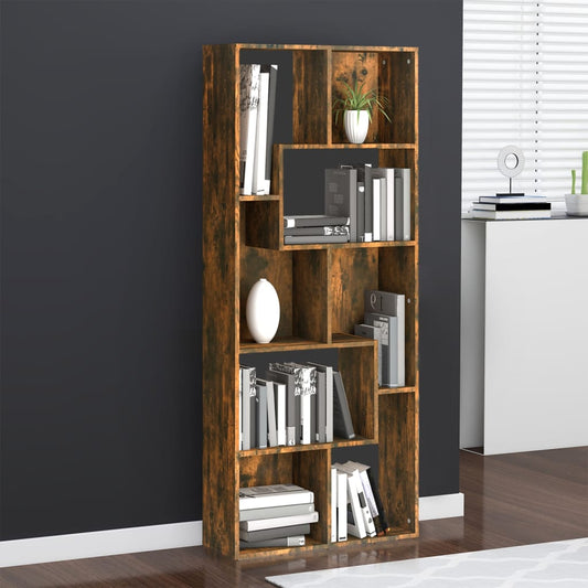 Bookshelf Smoked Oak 67x24x161 cm Wood Material