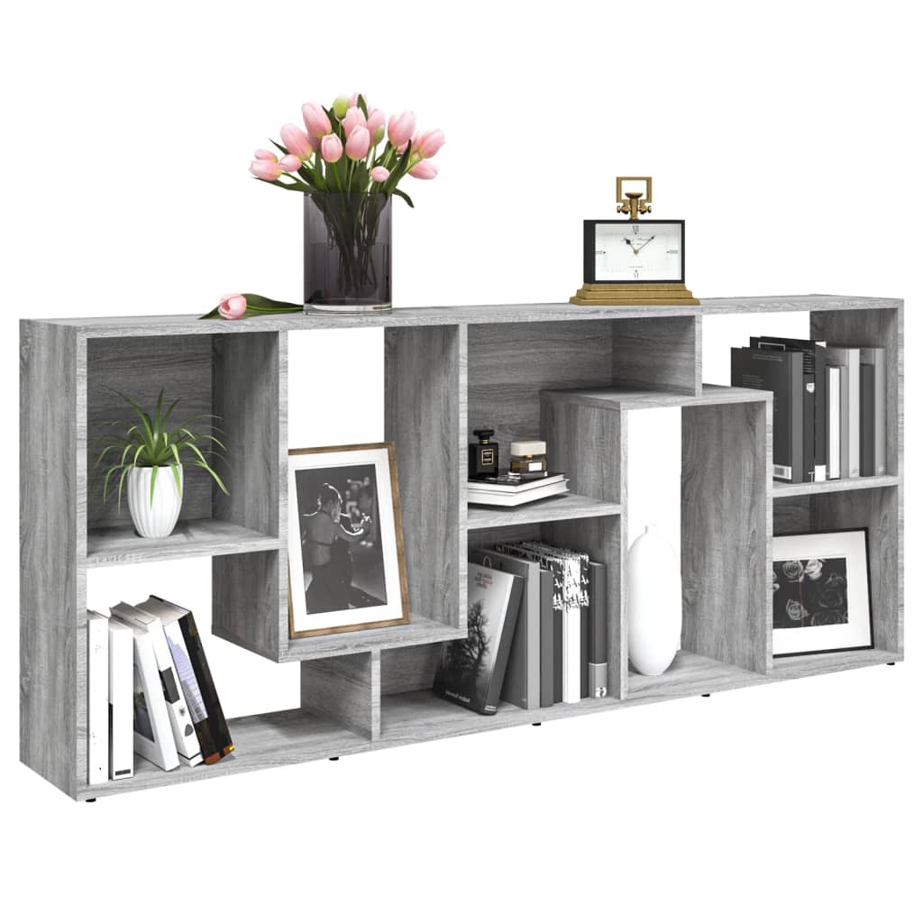 Bookshelf Gray Sonoma 67x24x161 cm Wood Material