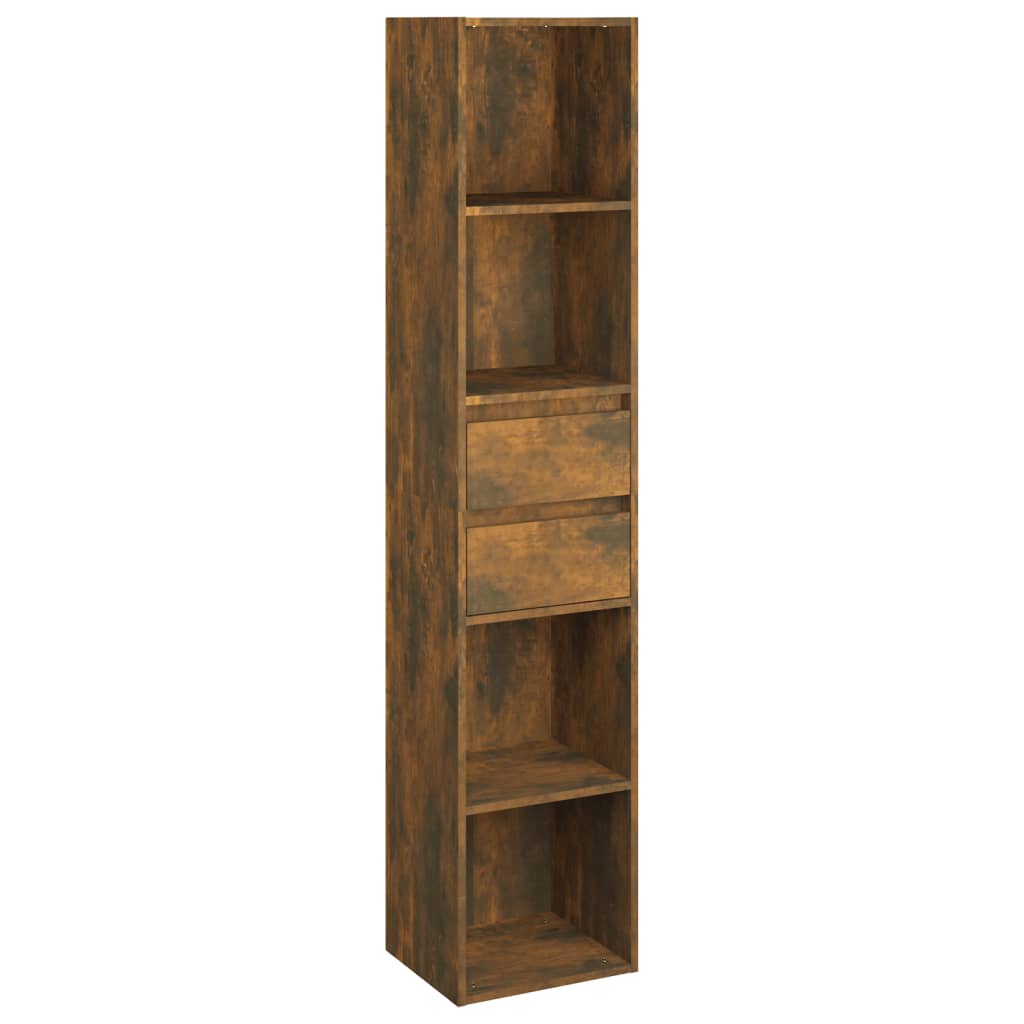 Bookshelf Smoked Oak 36x30x171 cm Wood Material