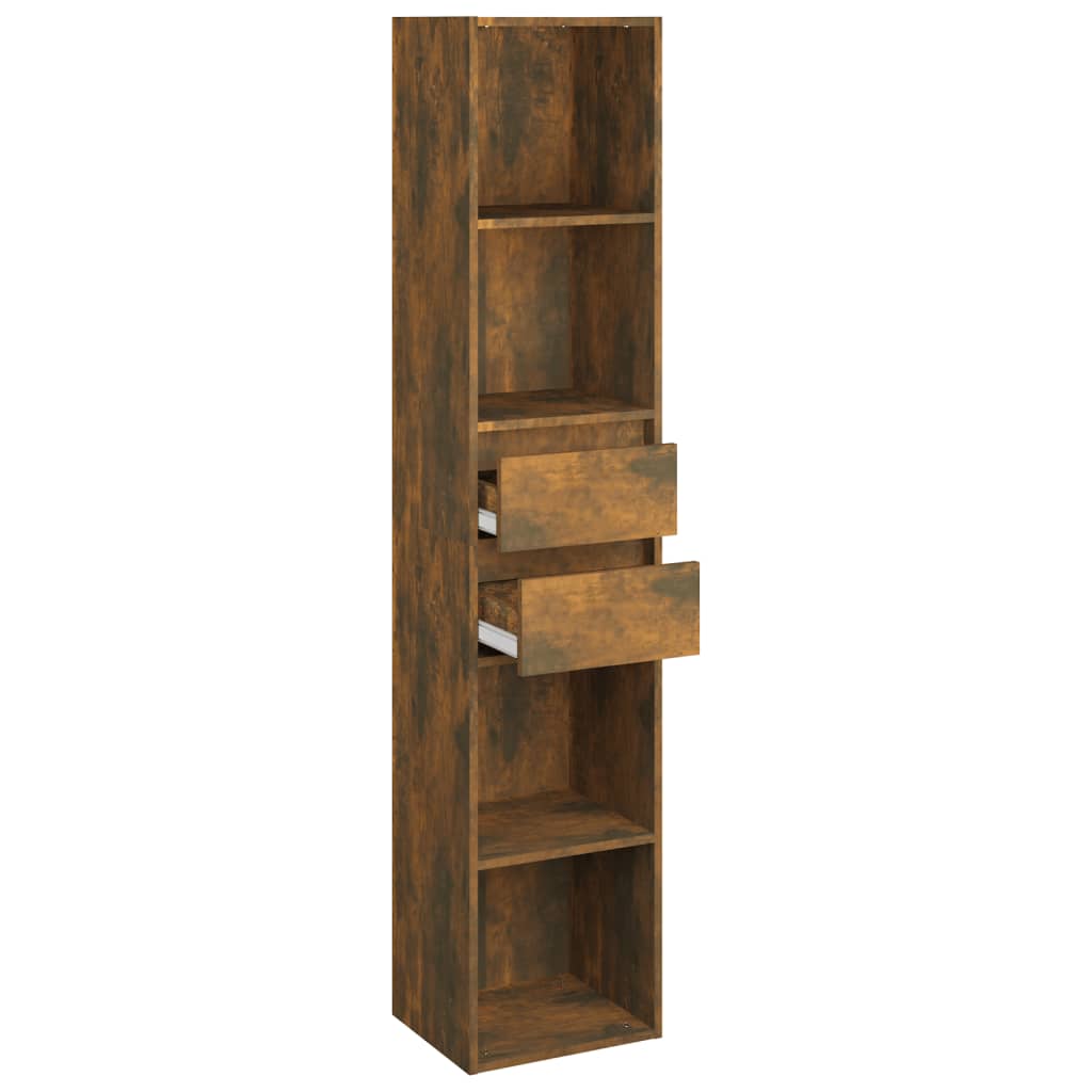 Bookshelf Smoked Oak 36x30x171 cm Wood Material