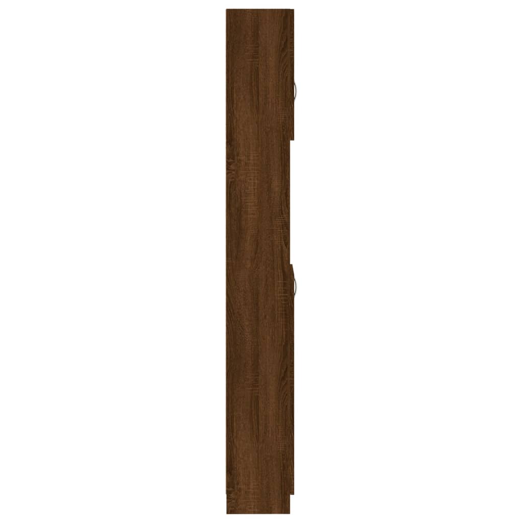 Meuble de salle de bain chêne marron 32x25,5x190 cm matériau bois