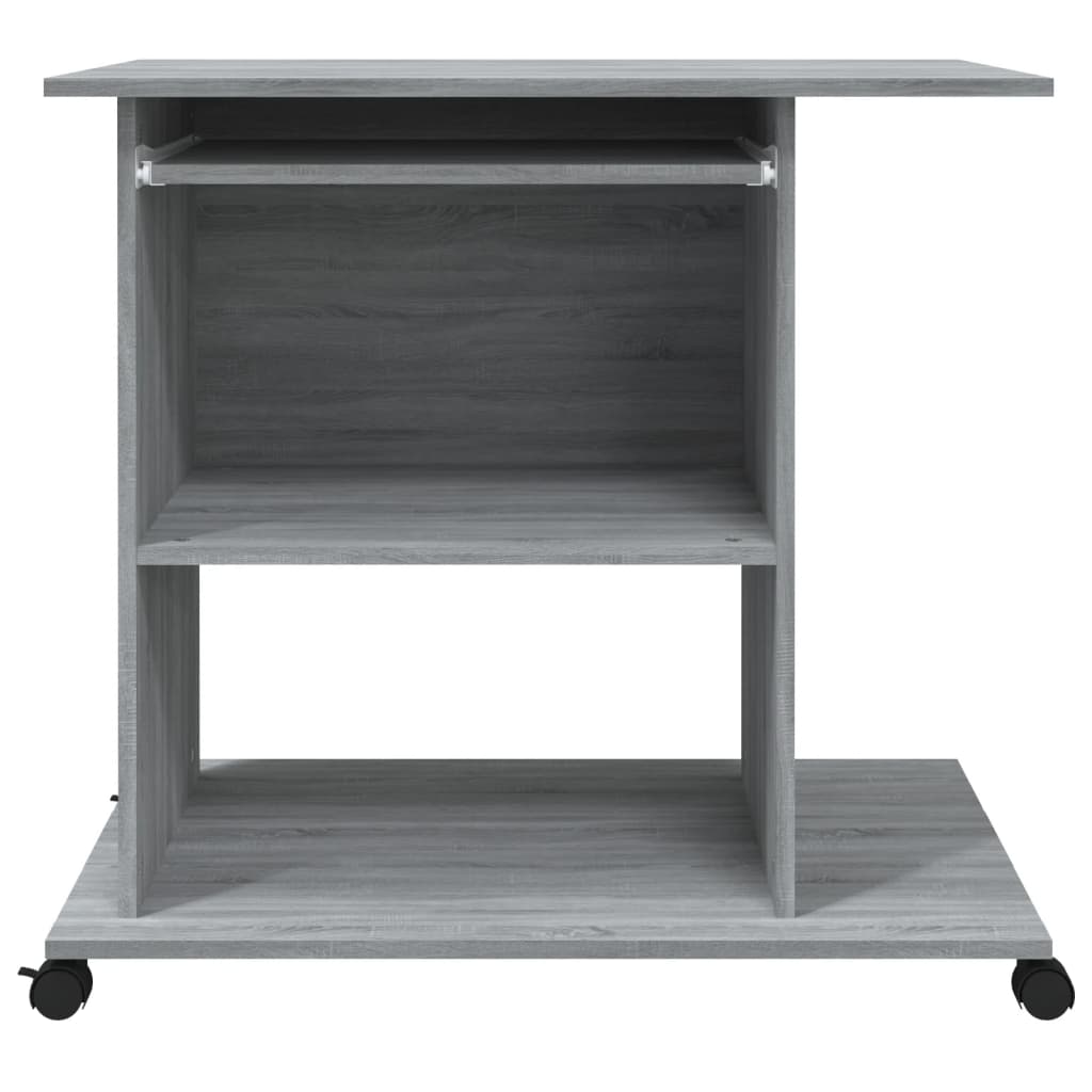 Bureau Sonoma gris 80x50x75 cm matériau bois