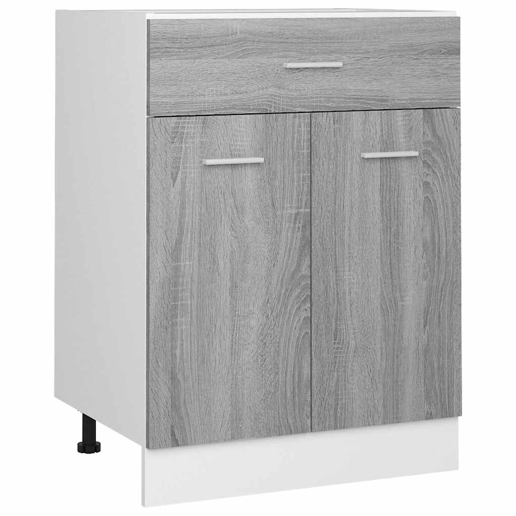 Unterschrank mit Schublade Lyon Grau Sonoma 60x46x81,5 cm