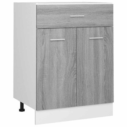 Unterschrank mit Schublade Lyon Grau Sonoma 60x46x81,5 cm