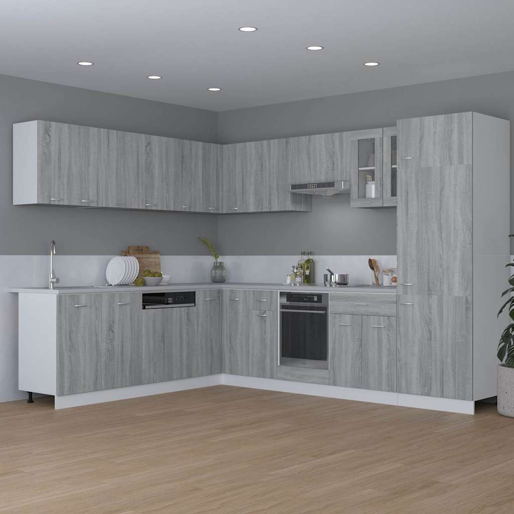 Hängeschrank Lyon Grau Sonoma 80x31x60 cm Holzwerkstoff
