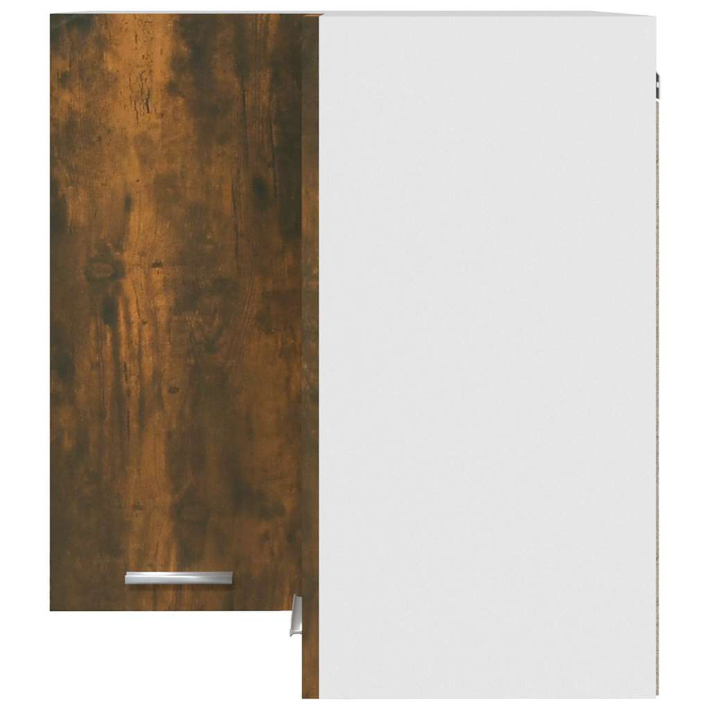 Eck-Hängeschrank Lyon Räuchereiche 57x57x60 cm Holzwerkstoff