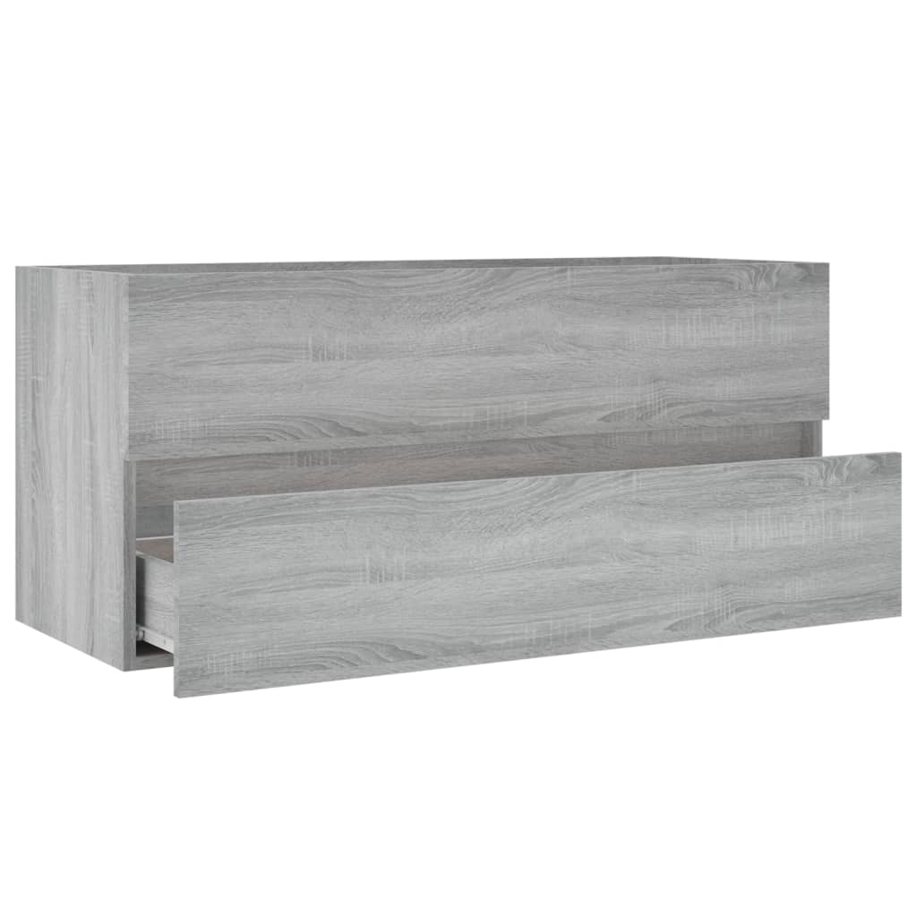 Meuble vasque Sonoma gris 100x38,5x45cm en bois