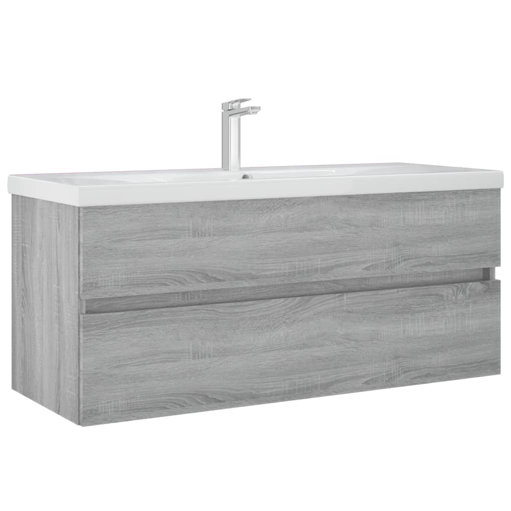 Meuble vasque Sonoma gris 100x38,5x45cm en bois