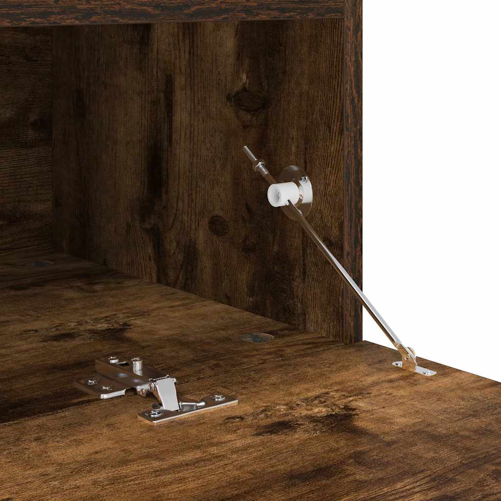TV-Schrank mit LED-Leuchten Räuchereiche 60x35x40 cm