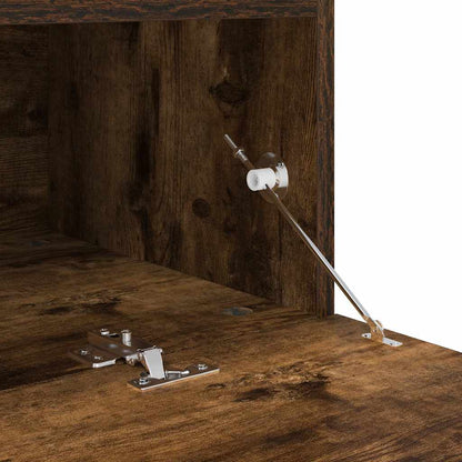 TV-Schrank mit LED-Leuchten Räuchereiche 60x35x40 cm