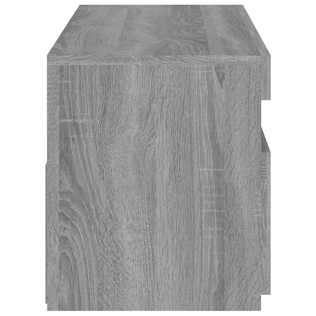 Meubles TV 2 pcs avec lumières LED Gris Sonoma 60x35x40 cm