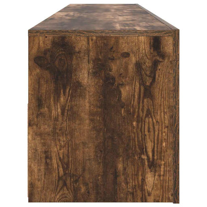 TV-Schrank mit LED-Leuchten Räuchereiche 120x35x40 cm